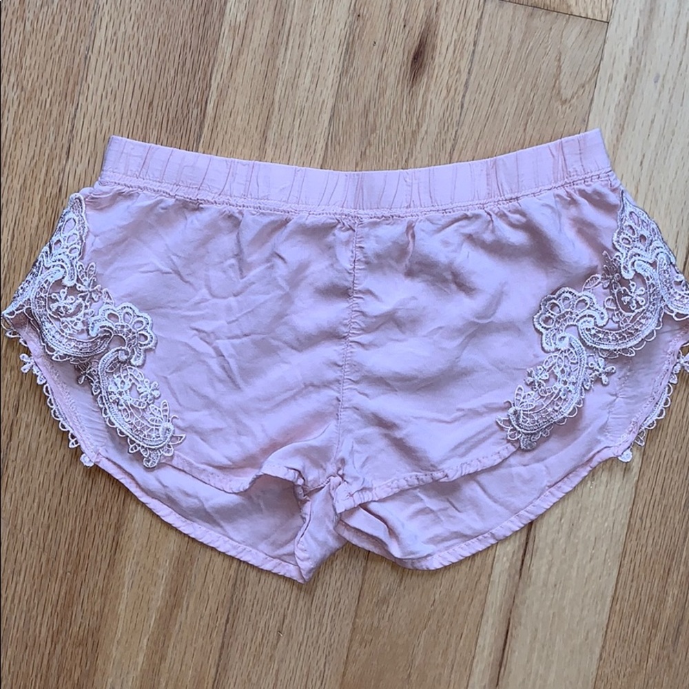 Charlotte Russe Pink Pajama Shorts Size Medium